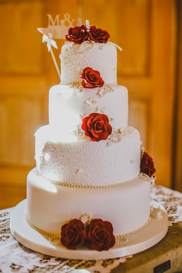 Gâteau de mariage - Fondant