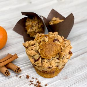 muffin citrouille, noix et épices